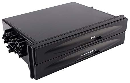 VOBOR Car Drink Holders, Adjustable Folding Cup Drink Holder with Dividers, Car auto Single Din Radio Pocket Drink Cup Holde for Car