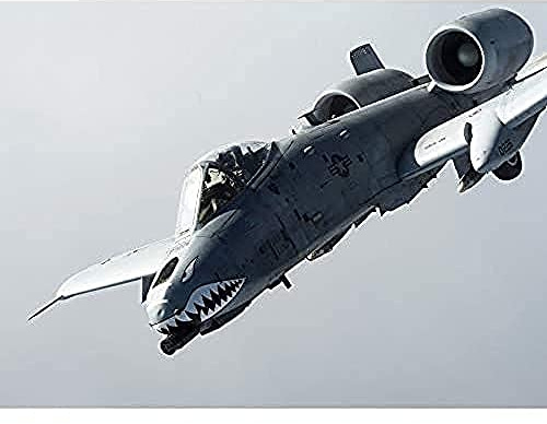 Military USA USAF A-10 Thunderbolt II Aircraft Jet photo Art Print Canvas Premium Wall Decor Poster Mural Militär Vereinigte Staaten von Amerika Vereinigte Staaten von Amerika Wand Deko