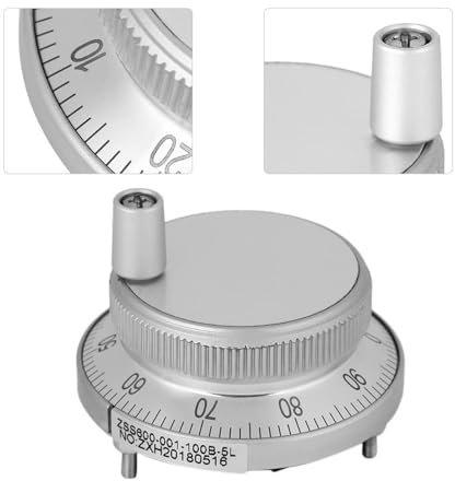 Jadeshay Elektronischer Handrad-Generator 5V 60MM Handrad Encoder, CNC Rotate Encoder, Manueller Impulsgenerator, für CNC-System (weiß)