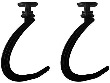 BAMI-LEE House Gancio a banana, rotazione a 360 gradi, gancio sotto il gabinetto per banane o oggetti da cucina, base fissa e gancio rimovibile, mantiene le banane fresche (nero)