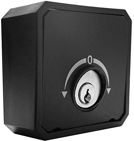 SELETTORE A CHIAVE DA ESTERNO UNIVERSALE con doppio contatto 4 faston e 2 chiavi tipo Meroni numerate PER CANCELLI SERRANDE ECC.