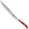 Giesser seit 1776 - Made in Germany - Tranchiermesser 31 cm Red Diamond, PremiumCut Slicer No 1, Schinkenmesser, Acryl, rot, rostfrei, deutsches Grillmesser scharf