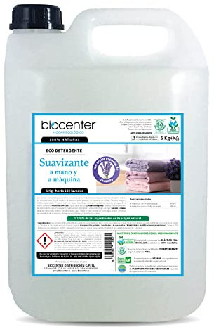 BIOCENTER - Suavizante ecológico para ropa - Garrafa Ecofriendly de 5 Kg