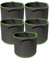 Ayvicco 5-Pack 1 Gallon Heavy Duty Thickened Nonwoven Aeration Fabric Pots with Handles, Indoor Garden Planter Bags for Vegetable, Flower, Herbs, Home Decoration