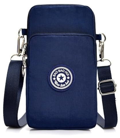 DuoLmi Umhängetasche Damen Klein, Crossbody Tasche für Damen, Nylon Handy Mini-Tasche Kleine Schultertasche Multifunktionale Handytasche, Handytasche zum Umhängen Damen