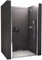 Paroi de douche en niche NT606 FLEX - avec porte pivotante - couleur du profilé au choix, Largeur:1000mm, Couleur du profilé:Chrome