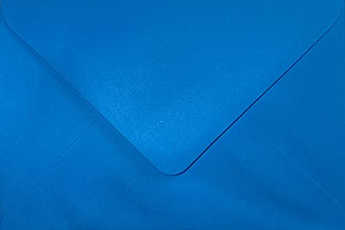 C6 Coloured envelopes for A6 Greeting Cards Wedding Invitation Crafts 114x162mm - Pack of 30 envelopes (Kingfisher Blue)