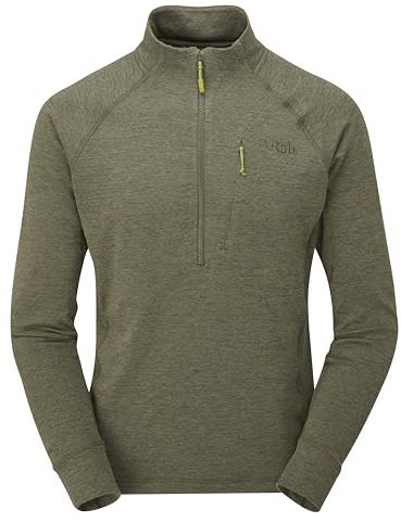 Rab Men's Nexus Pull-On - Lightweight Fleece Jacket for Trekking & Climbing - Light Khaki - Small