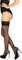 BANANALU 20 Den halterlose Strümpfe Spitzenbund 9 cm Blumenmuster sexy Overkniestrümpfe Flirt 20 Nero 4XL