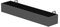 Fioriera per ringhiera in Metallo - Fioriera per Balcone - Scatole per binari per Ponte - Portavaso Rettangolare per Piante in Metallo,Nero,100x20x13cm
