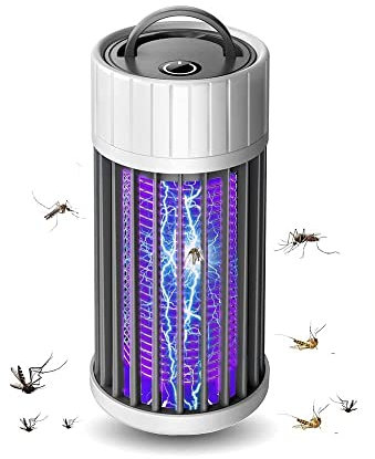 Mosquito Killer Lamp, Physical Bug Zapper Hanging Electronic Fly Killer Plug in Insect Trap Light Bug Zapper with USB Power for Indoor Outdoor Home Office Garden Backyard Plant Protection