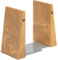 TILISMA Fermalibri per scaffali, fatti a mano, in legno, con base in metallo, albero di quercia, robusti supporti per libri pesanti, accessori decorativi moderni per contenere libri sulla libreria
