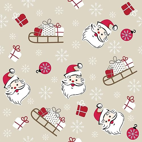 20 kleine Cocktail-Servietten Weihnachten Kleine Weihnachtsmannsymbole als Tischdeko. Papierservietten mit Motiv. Auch für Decoupage und Serviettentechnik 24x24cm