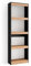 SKRAUT Home | Étagère Bibliothèque | Étagère de Rangement | 60x186x25cm | Salon Salle à Manger Bureau | Salon, Bureau | Style Moderne | Chêne et Noir