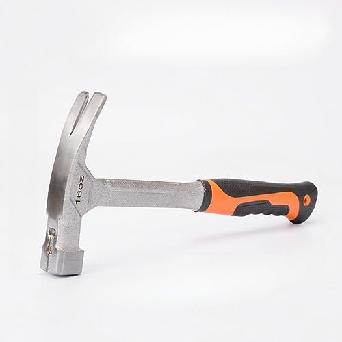 16Oz Claw Hammer, Magnetic Nail Holder Claw Hammer,Carbon Steel Forging Integrated Molding with Non-Slip Handle, for DIY Projects in Home & Office