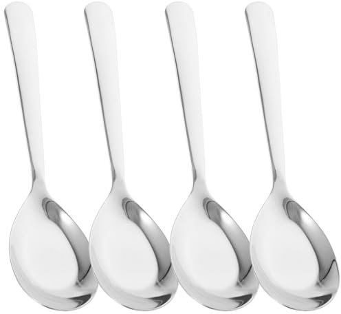 Edelstahlsuppenlöffel für Haushalt und Küche Silber