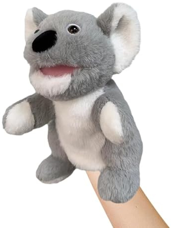 LOMTRATS 2026 Tierhandpuppen für Kinder,Kleinkind enthält Wolf,Tiger,Löwe,AFFE und bewegliche offene Münder,perfekt zum Geschichtenerzählen,im Vorschulalter und als Geburtstagsgeschenk