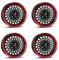 4x Borbet Felgen B 7x17 ET30 4x100 black rim red kompatibel mit Suzuki Baleno Ignis Swift