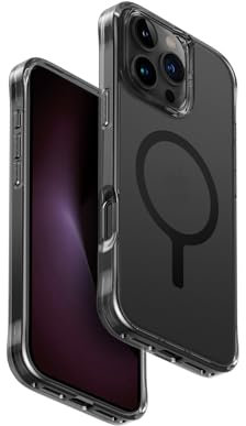 UNIQ LP Xtreme iPhone 16 Pro Max Hülle (Frost Smoke) Anti-Fingerabdruck | Airlite™ Ecken magnetische Ladehülle