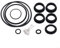 25013 Kit de joints toriques avec valve de libération d'air Pièce de rechange pour pompe à filtre à sable pour Intex, kit de réparation de pompe de filtre à sable