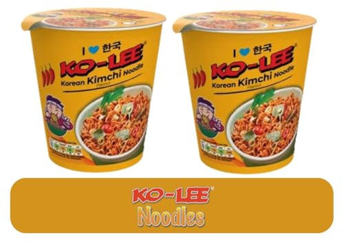 KO-LEE Go Cup Noodles 65g from Serendib | (2 Cups, Korean Kimchi Noodle)