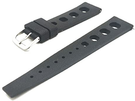 Uhrenarmband Tropisch One More Strap Gummi FKM Sub Diver Vintage Rally Racing perforiert mit Schnellverschluss Edelstahl SKX 007 ny turtle 20 mm 22 mm, 20mm, Gummi, Kein Edelstein