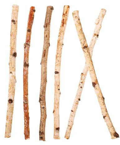 Angoily 6piezas Palos Madera Natural Para Decoración Manualidades Diy Ramas Decorativas Duraderas