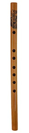 Bambusflöte Xiao Chinesisches traditionelles Holzblasinstrument, 33 cm, handgefertigt, Dizi für Musiker und Sammler