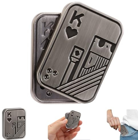 Vitoki Fidget Toys Relieve Stress,ADHD for Teens and Adults (K Sliver) | EDC,One-way swipe, Provides a satisfying tactile feedback for work, Promotes sensory stimulation
