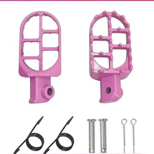 XUXRHMEAN Repose-Pieds pour Moto Y&AMAHA YZ 65 85 125 250 125X 250X 250FX 450FX WR 250F 450F YZF WRF 250 450 2001-2023 Repose-Pieds Cale Pied Moto(Rose)