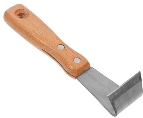 Toyvian Rindenschäler mit Holzgriff Manuelles Entrindungswerkzeug für Gartenbäume Rostfrei Langlebig Effektives Entfernen von Fauler Baumrinde Baumgesundheit