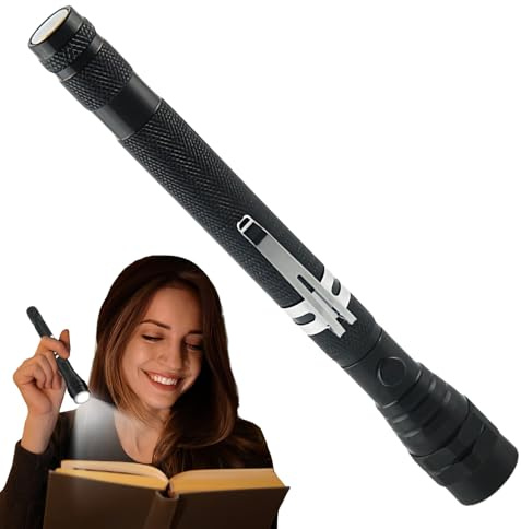 Telescopic LED Magnetic Flashlight, 360 Swivel Cool Gadget, Telescopic Torch With Magnet, Magnetic Pickup Tool With LED Lights,Cool Technology Gadget For Men Christmas Birthday Stocking Filler