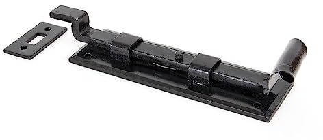 From The Anvil Black 6 Inch Cranked Door Bolt