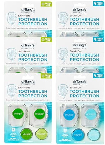 Impressive Smile 1331401430-1182380304826 SnapOn Toothbrush Sanitizer 2 Individual Sanitizers