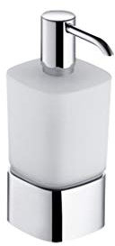 Keuco 11654019001 Lotionspender Elegance, Tischmodell, Opalglas, verchromt