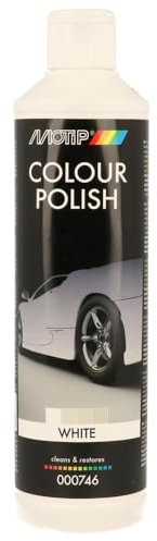 Motip Color Politur Colour Polish Weiss White Lackpflege Auto 000746 500Ml