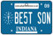 Ali Air Freshener Indiana - Best Son Nummernschild Auto Lufterfrischer
