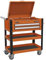 Sealey AP760MO Sealey AP760MO 2 Drawer Heavy-Duty Mobile Tool & Parts Trolley with Lockable Top - Orange, Orange