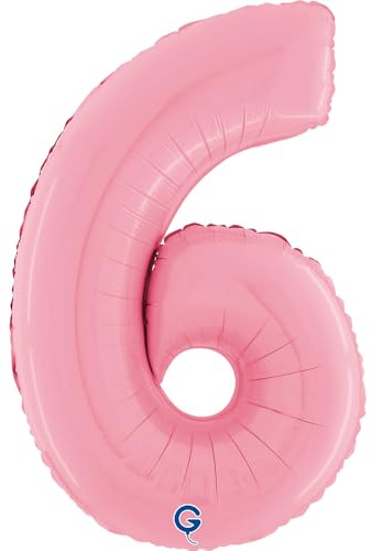 Grabo 26076PP-P Nr. 6 26Loon Einzelpack, Länge 66 cm, Farbe Pastellrosa, Einheitsgröße