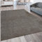 Paco Home Wohnzimmer-Teppich, Kurzflor-Teppich Waschbar, Einfarbig In Taupe Grau, Grösse:60x110 cm