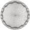 Alisveristime Plateau de Service Turc Ottoman pour café, thé, Boissons ondulées, 35 cm (Gris)
