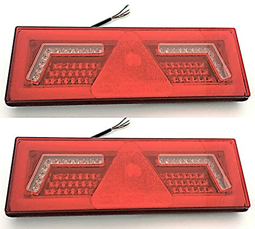 MelTruck® 2x 6 Funktionen LED Rückleuchte 12V 24V Traktor Bagger LKW Kipper Effekt Neon
