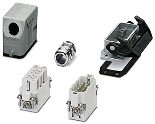 PHOENIX CONTACT HC-STA-A10PT-BWS-LS-M20-ELcircaL Steckverbinder-Set, IP67 Schutzart, 10 Polzahl, D15 Bauform