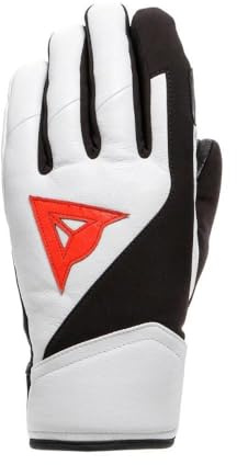 Dainese - Hp Gloves Sport, Leder-Skihandschuhe, Thermisch, Handflächenverstärkung, für Männer und Frauen, Weiß/Schwarz, S