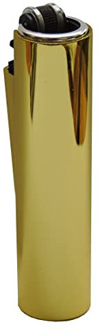 Clipper Micro Gas-Feuerzeug mit glänzend Goldener Hülle mit SOFORTGRAVUR +VORSCHAU: Gravur inklusive (Gasfeuerzeug, nachfüllbar)