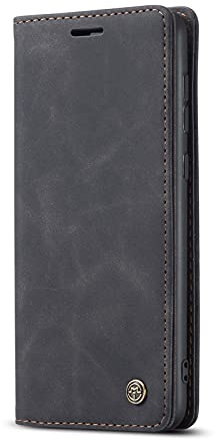 JMstore Coque Compatible avec Samsung Galaxy A53 5G,Coque Rabat Cuir avec Magnetique,Housse Protection Portefeuille Étui Cartes Stand Fonction (Noir)