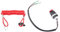 Interrupteur d'arrêt à distance pour moteur hors-bord avec mousqueton pivotant pour bateaux à moteur Marine Mercury Tohatsu et moteurs hors-bord sans batterie ni démarrage électrique