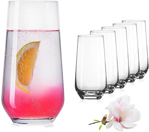 IMPERIAL Trinkgläser aus Glas 440ml (max. 520ml) Set 6-Teilig Getränkeglas Wassergläser Longdrinkgläser Cocktailgläser