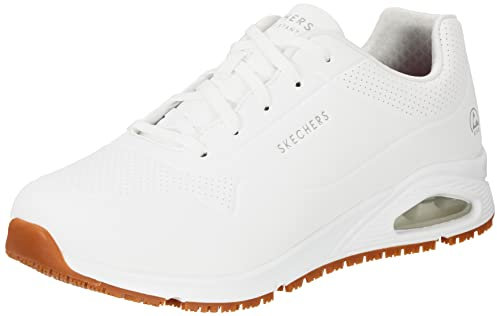 Skechers Herren 200054EC WHT Sneaker, White Synthetic, 42 EU