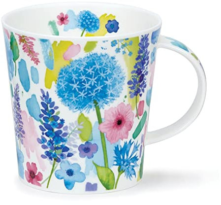 Dunoon Cairngorm Becher Floral Burst, 0,48 l, Blau